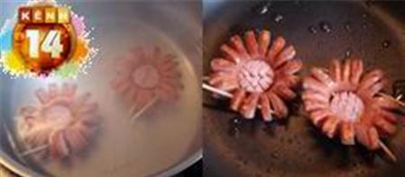 Trang trí món ăn đẹp mắt với xúc xích