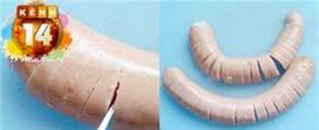 Trang trí món ăn đẹp mắt với xúc xích