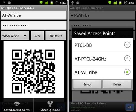Kết nối Wifi bằng cách quét QR code