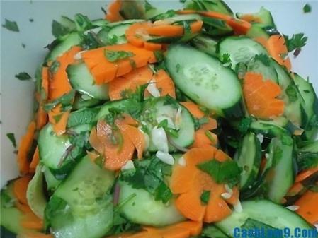 Cách làm dưa góp giòn ngon: Dưa chuột, đu đủ, su hào