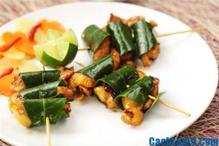 Cách làm gà nướng lá chanh món ngon, dễ làm