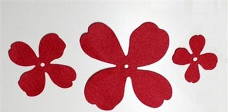 Cách làm hoa vải dạ cực đơn giản mà đẹp mê hồn