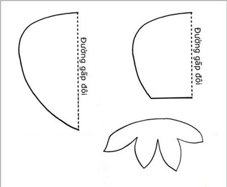 Cách làm lót nồi hình quả dâu tây từ vải nỉ cực đơn giản
