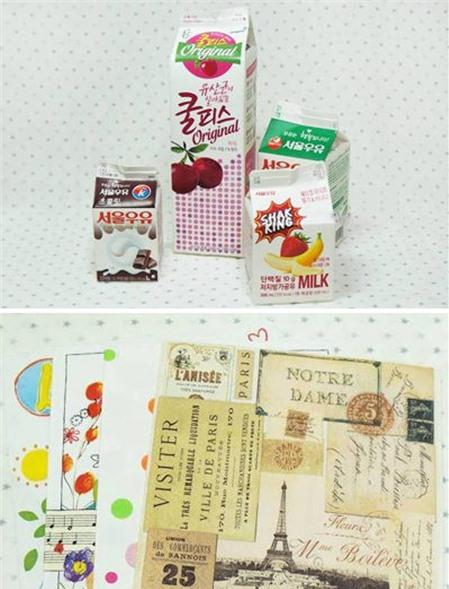 Cách làm ống tiết kiệm từ vỏ hộp sữa tươi cho bé yêu