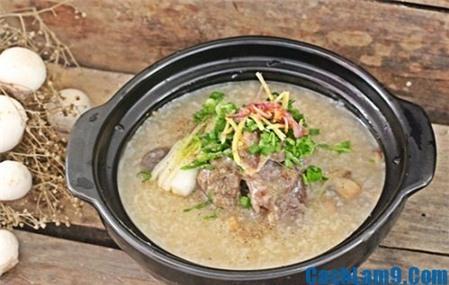 Cách nấu cháo xương bò ngon ngọt, bổ dưỡng