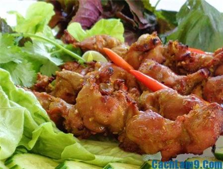 Đổi vị với cách làm mề gà nướng sả ớt thơm ngon