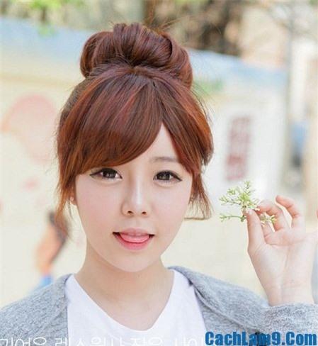 Hướng dẫn cách búi tóc củ tỏi Hàn Quốc đơn giản mà siêu xinh