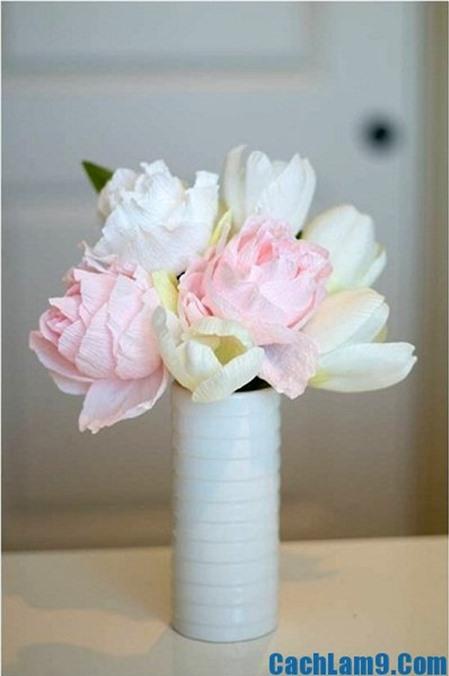 Hướng dẫn cách làm hoa mẫu đơn bằng giấy đẹp lung linh