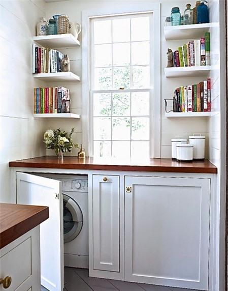 Gợi ý sắp đặt máy giặt trong không gian bếp