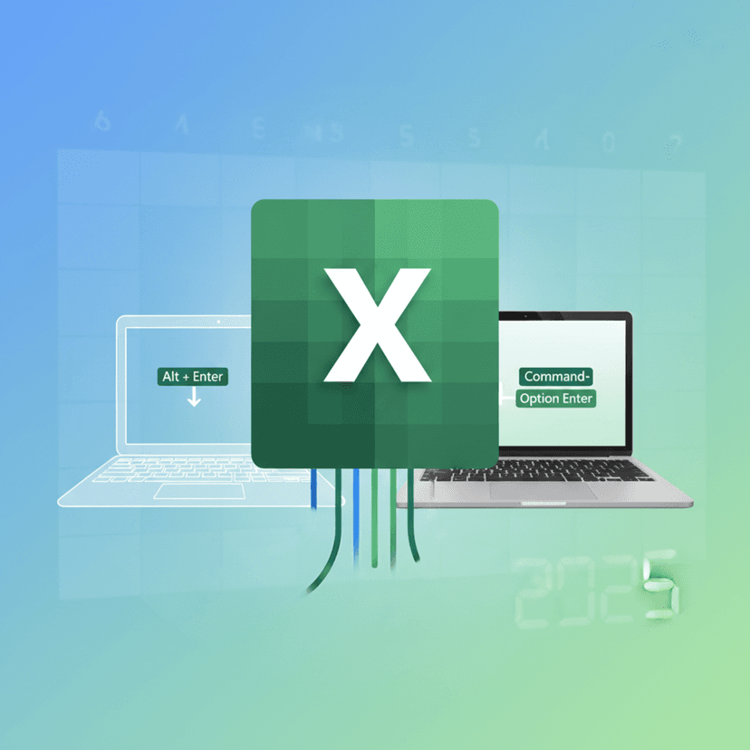 Cách xuống dòng trong Excel [2025] Hướng dẫn chi tiết trên Windows & Macbook!