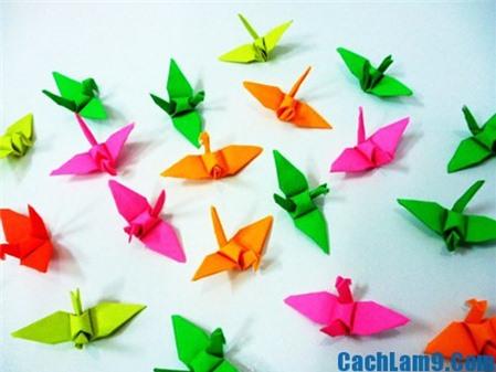 Cách gấp hạc giấy đơn giản nhất