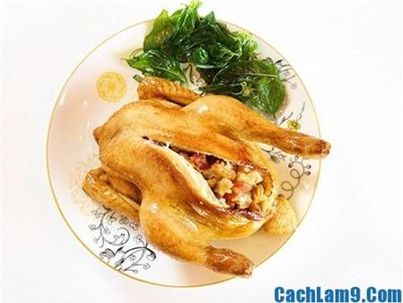 Cách làm gà nhồi xôi ngon và bổ dưỡng