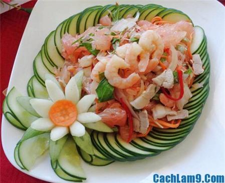 Cách làm gỏi bưởi ngon cực chuẩn