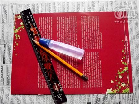 Cách làm hộp quà từ giấy báo cũ