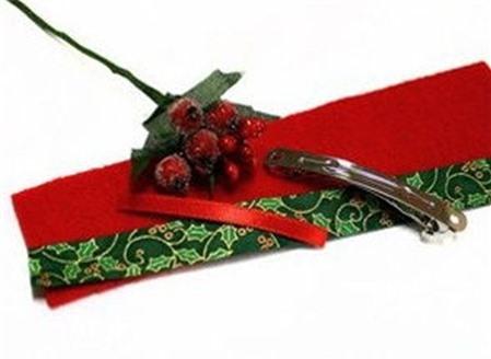 Cách làm kẹp tóc yêu yêu cho bé đón Noel