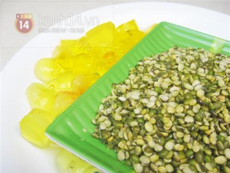 Cách nấu chè đỗ xanh rau câu ngọt mát