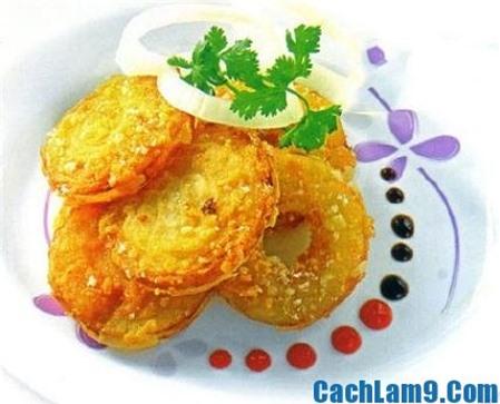 Ngon lạ với cách làm hành tây chiên giòn