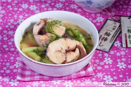 Ngon tuyệt với canh cá quả nấu dọc mùng