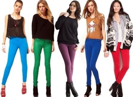 7 cách mix đồ với jegging màu