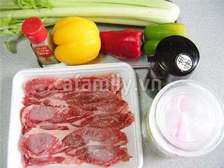 Thịt bò xào rau củ bổ sung dưỡng chất