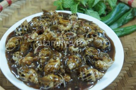 Ốc hương xào me - món ăn vặt cực ngon