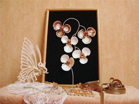 Độc đáo với bức tranh vỏ sò tuyệt đẹp