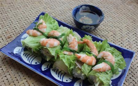 Bún cuốn tôm thịt cực ngon