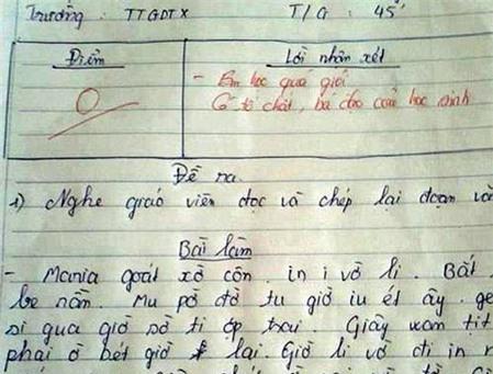 Bài kiểm tra tiếng Anh 'bá đạo'