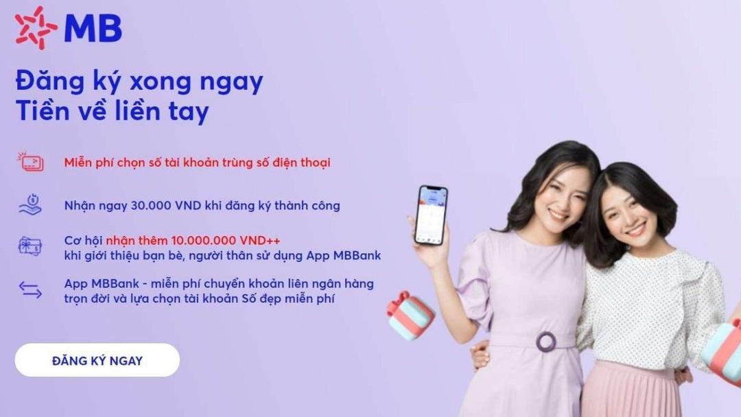 MB Bank là app vay tiền online nhanh chóng
