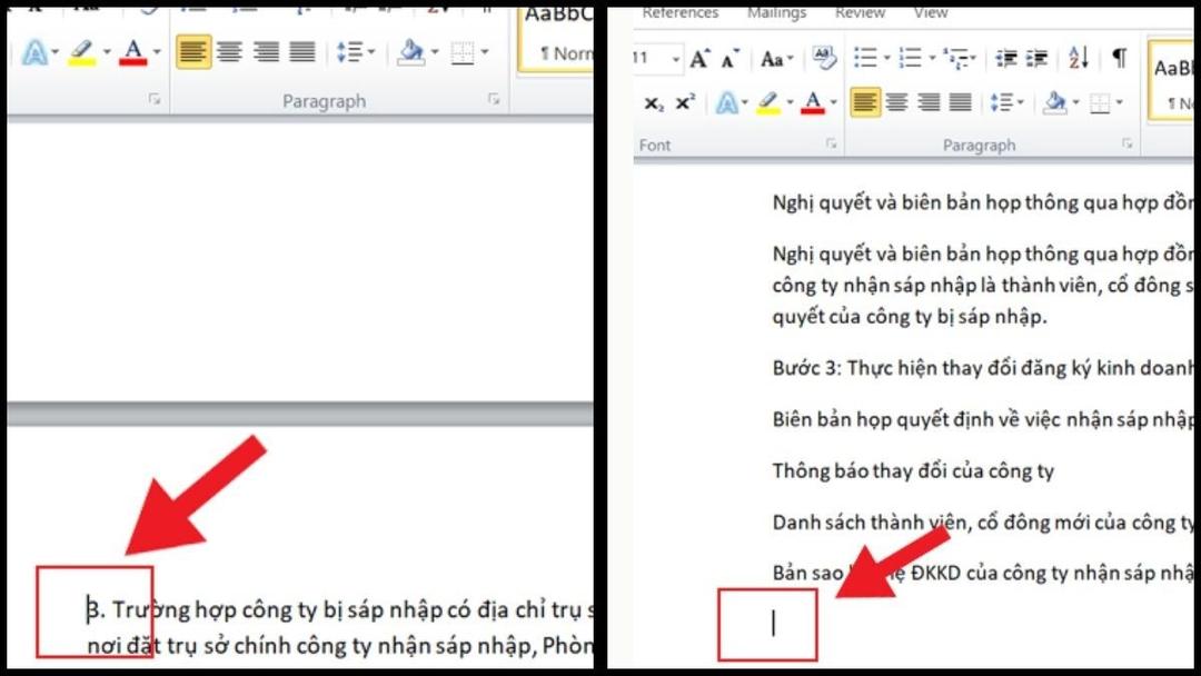 Cách xóa 1 trang trắng trong Word với phím Delete và Backspace bước 2