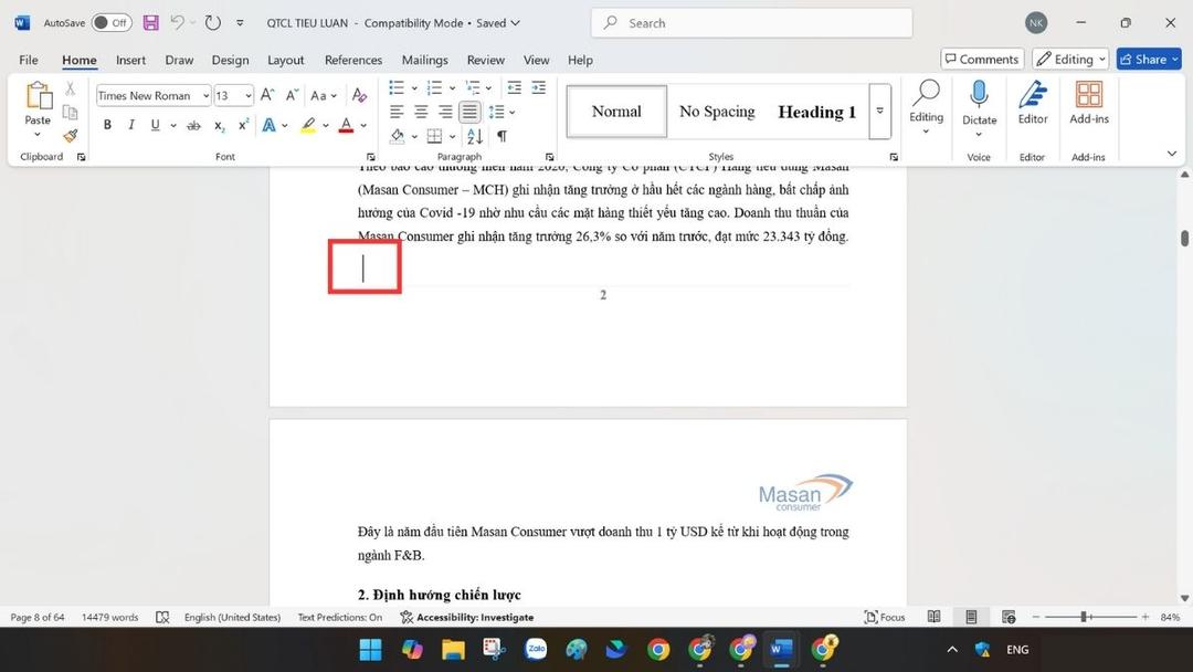 Cách xóa trang trống trong Word đơn giản bước 2