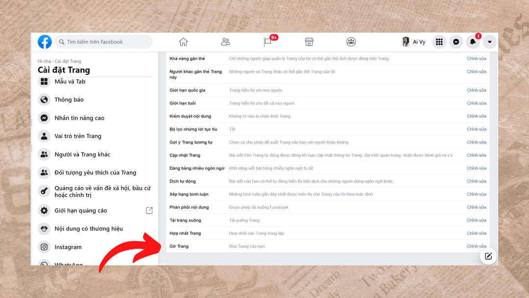 Cách Xóa Fanpage Trên Facebook Bằng Máy Tính Đơn Giản Từng Bước