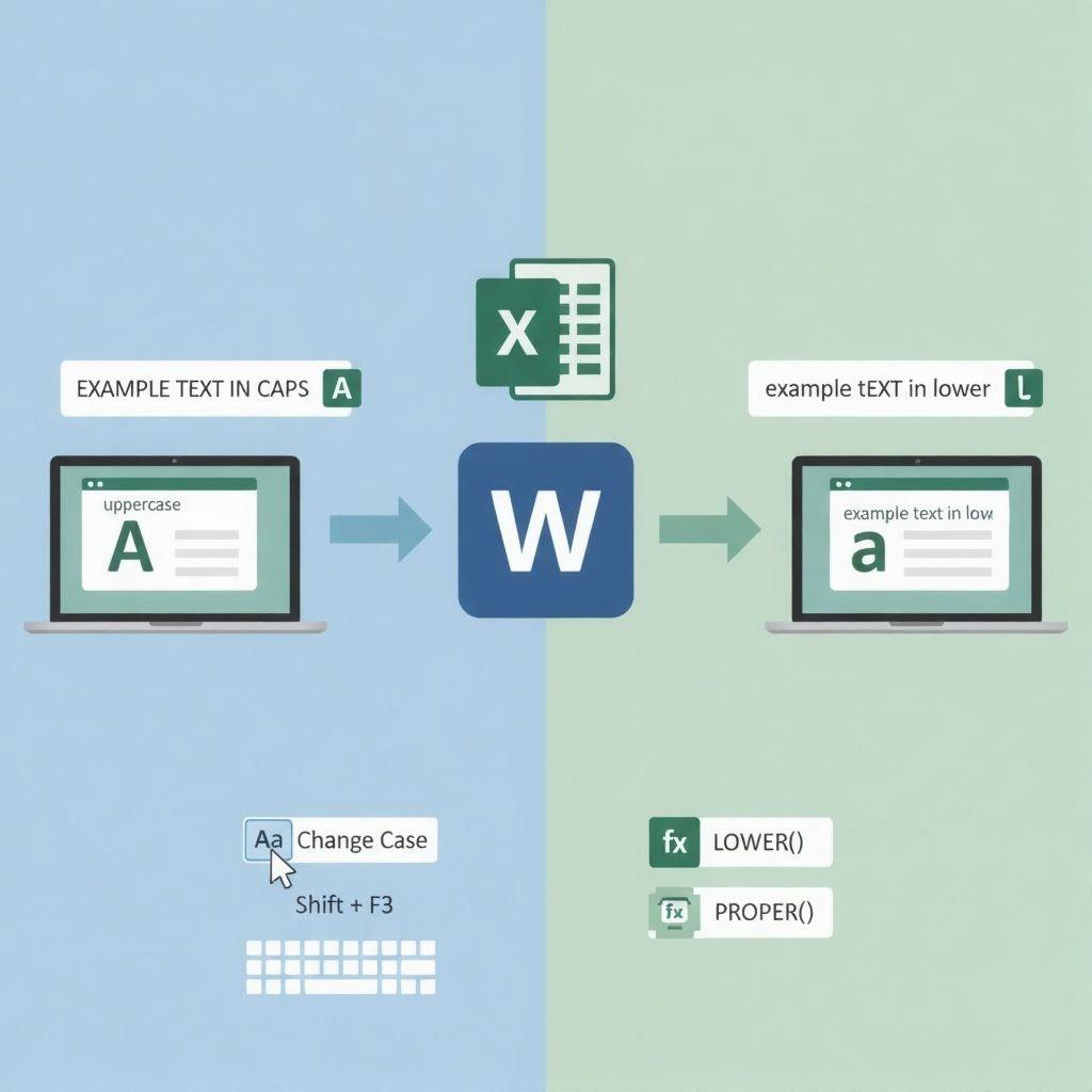 🔠 Cách chuyển chữ hoa thành chữ thường trong Word, Excel nhanh và dễ nhất 💻