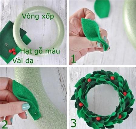 5 cách làm vòng nguyệt quế giáng sinh siêu dễ lại tiết kiệm