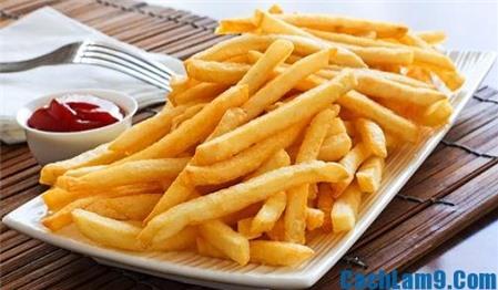 Cách làm khoai tây chiên giòn trộn phô mai cho bé yêu
